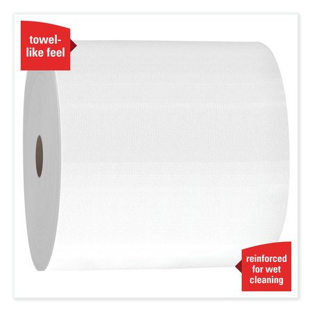 Wypall Towels & Wipes, White, Roll, Cloth-Like, 875 Wipes, 12.4" x 12.2" 412-05841